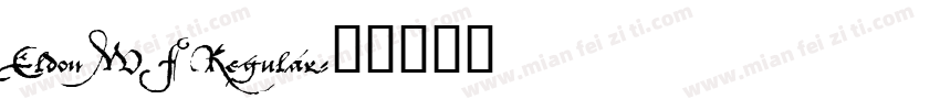 Eldon WF Regular字体转换